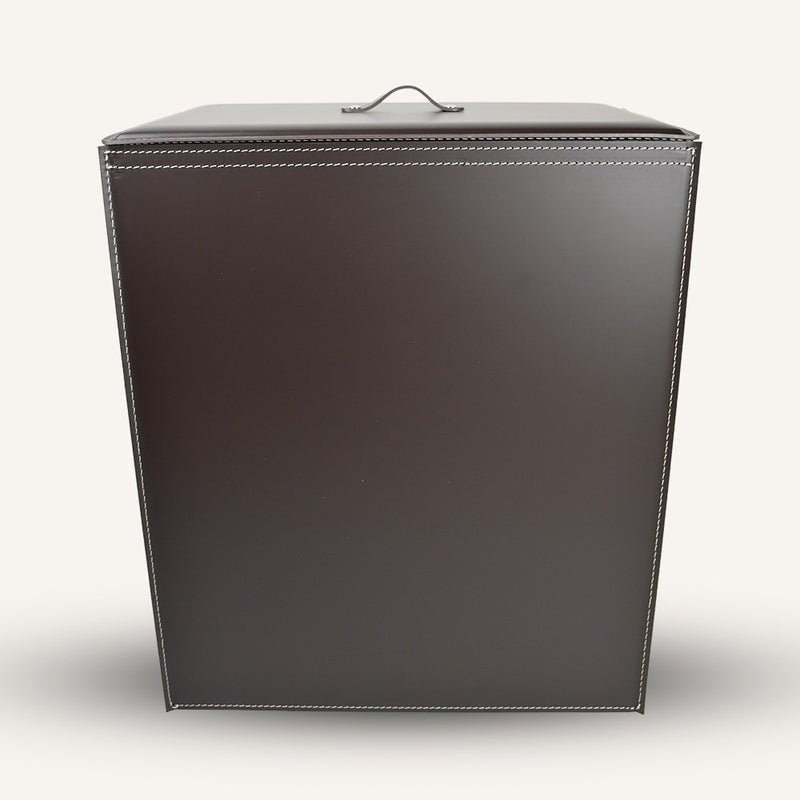 Triplo Strato leather Laundry Hamper ANGELA