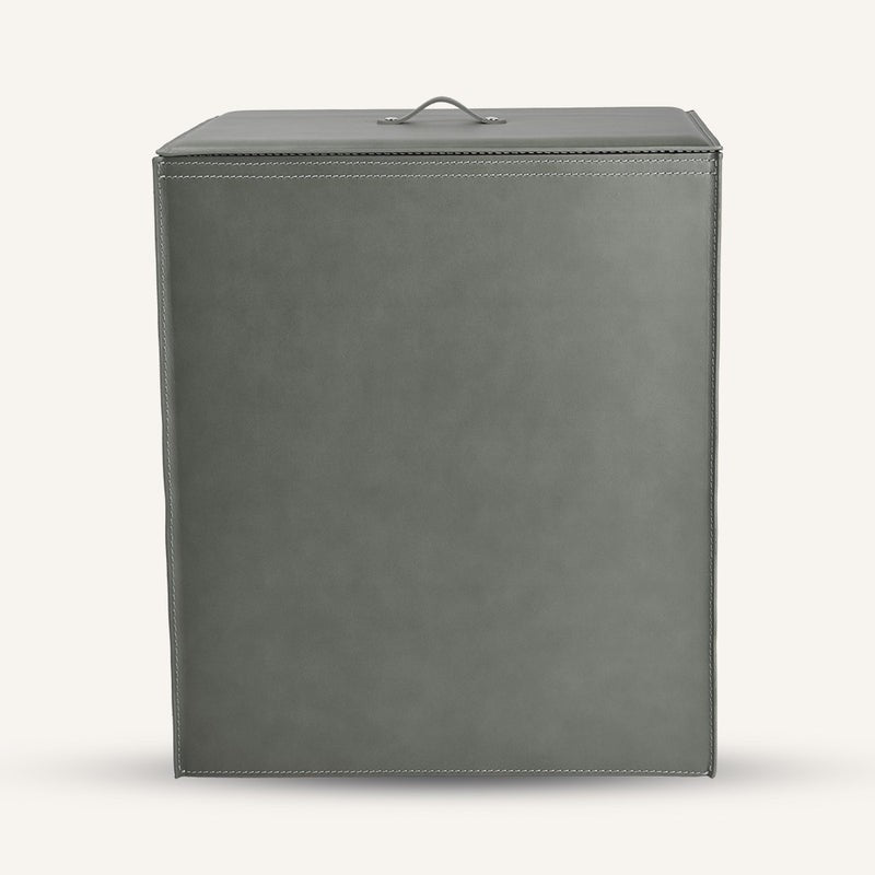 Triplo Strato leather Laundry Hamper ANGELA