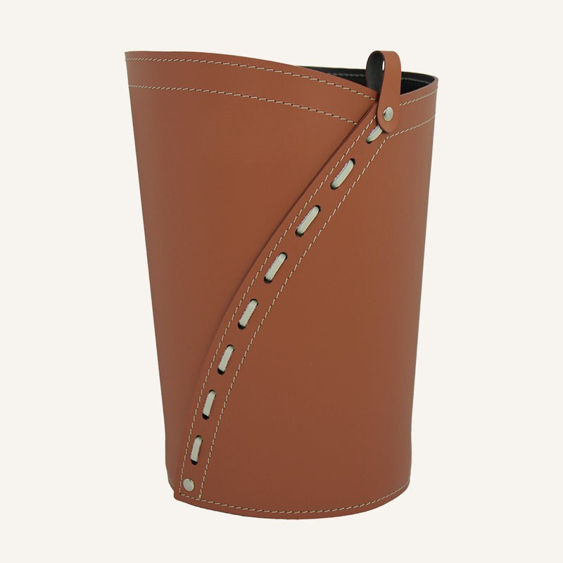 leather Wastebasket SERVUS