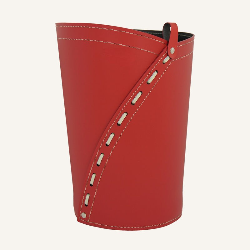 leather Wastebasket SERVUS