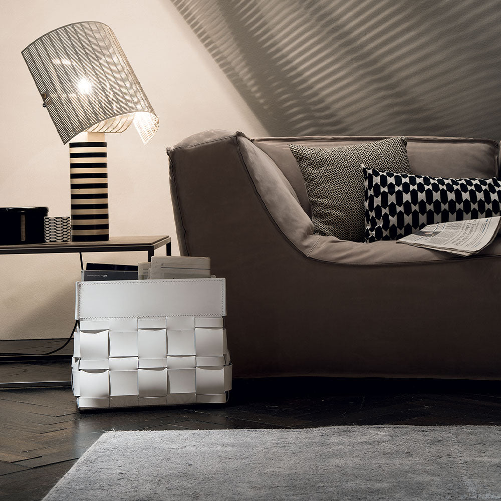a Intreccio leather Magazine Rack LORY