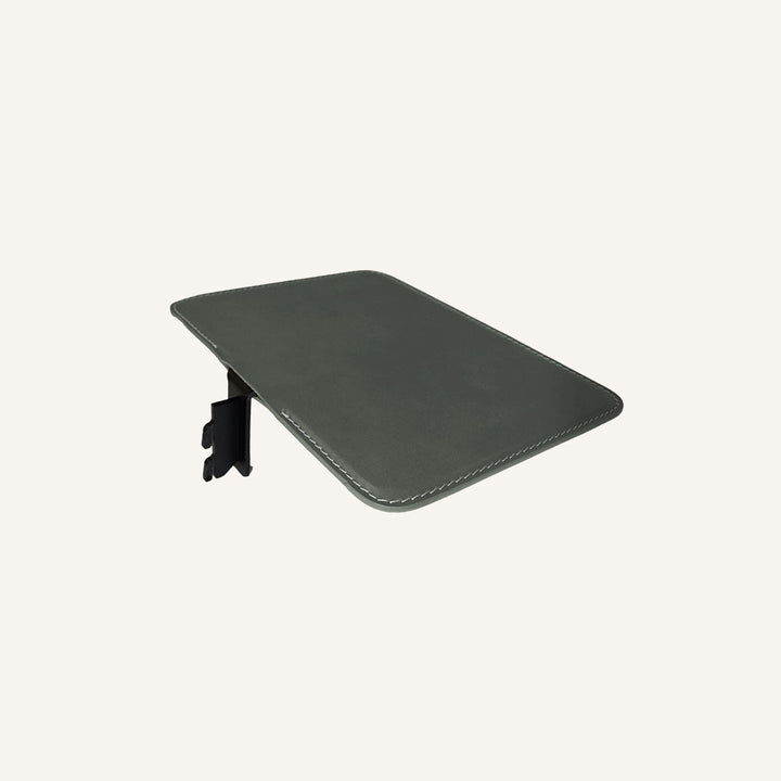 Mensola per libreria in acciaio e cuoio MENSY 28 - Tortora