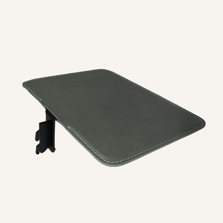 Mensola per libreria in acciaio e cuoio MENSY 37 - Tortora