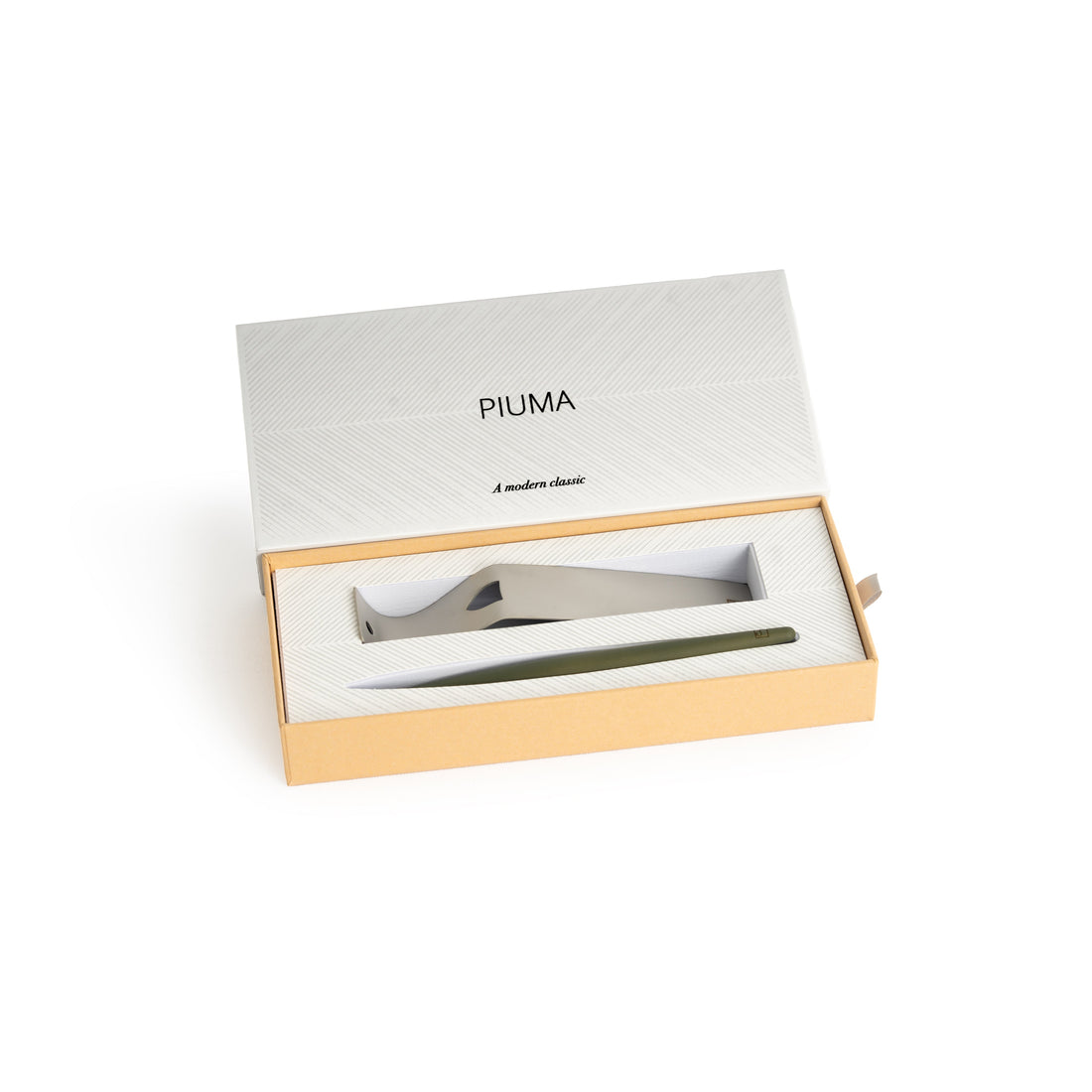 Classic Forever Piuma a Modern – Maple Wood Stylus and Brushed steel Base