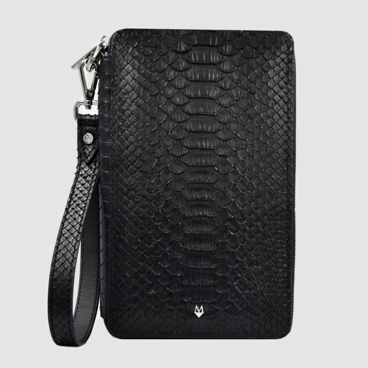 Pochette Borsa Uomo mod. DB vera pelle di Pitone - con iniziali