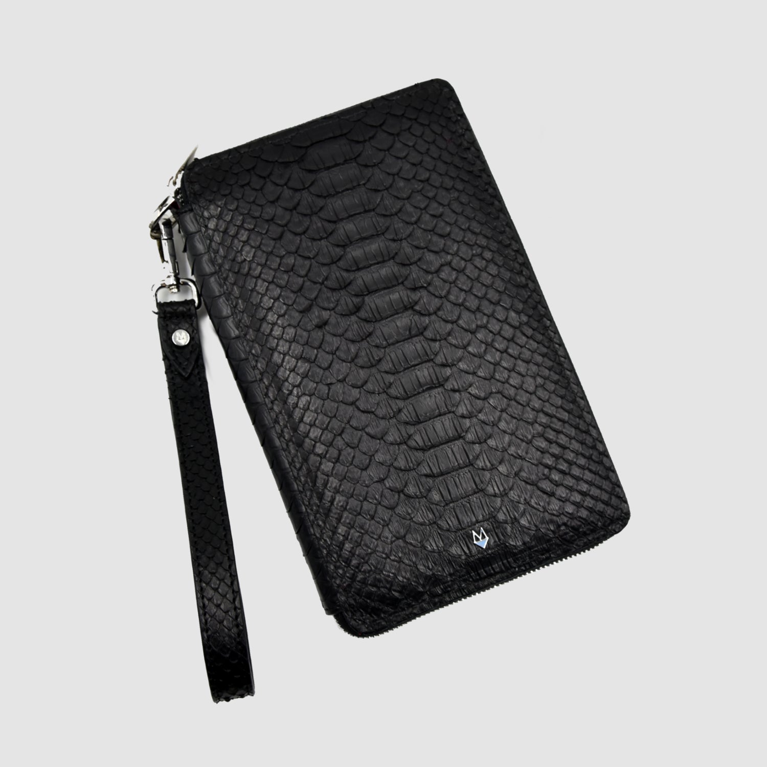 Pochette Borsa Uomo mod. DB vera pelle di Pitone - con iniziali
