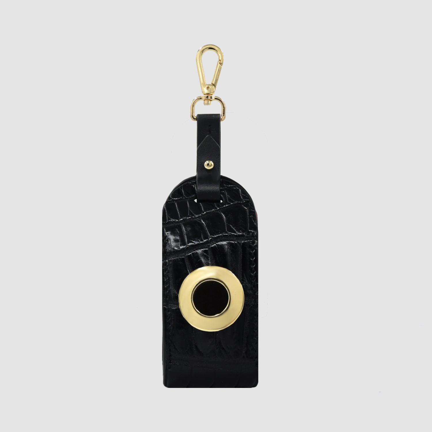 Porta sacchetti cani Poop Bag in vera pelle di Coccodrillo