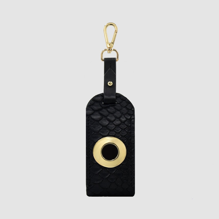 Porta sacchetti cani Poop Bag in vera pelle di Pitone