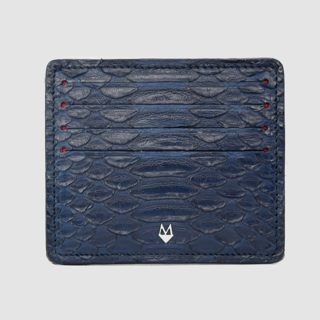 Porta carte 5 o 9 Tasche in vera pelle di pitone mod. "Brillante"