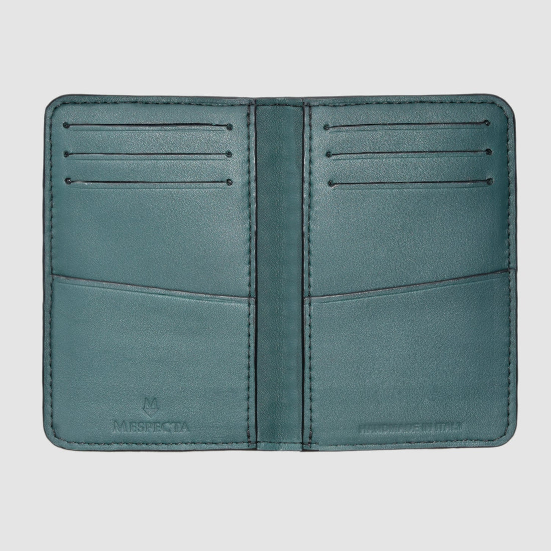 Porta carte Organizer tascabile in vero coccodrillo - 10 tasche - Personalizzabile - Marrone