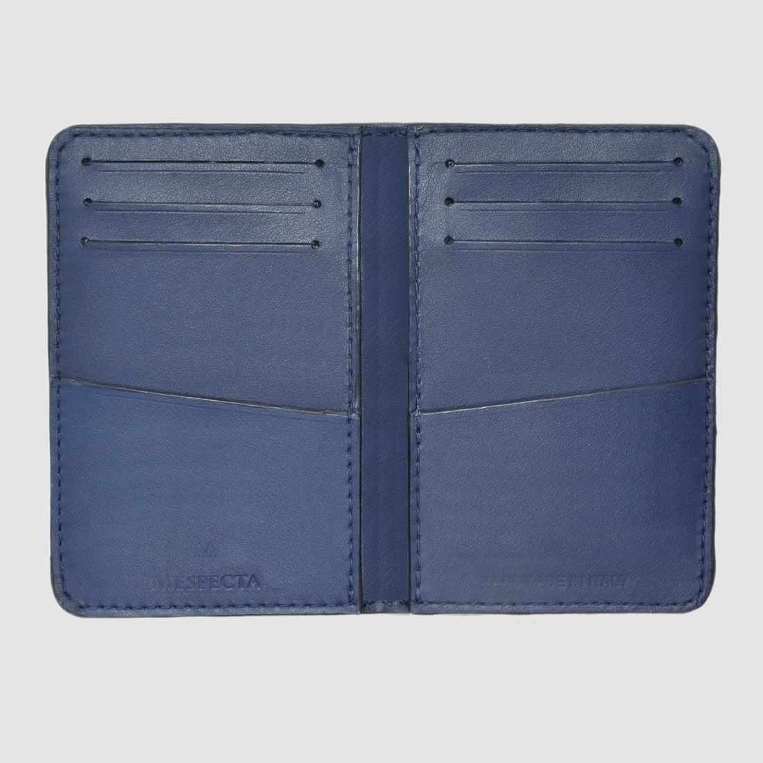 Porta carte mod "Podio" Organizer tascabile in vera pelle di Pitone Personalizzabile - Blu Navy