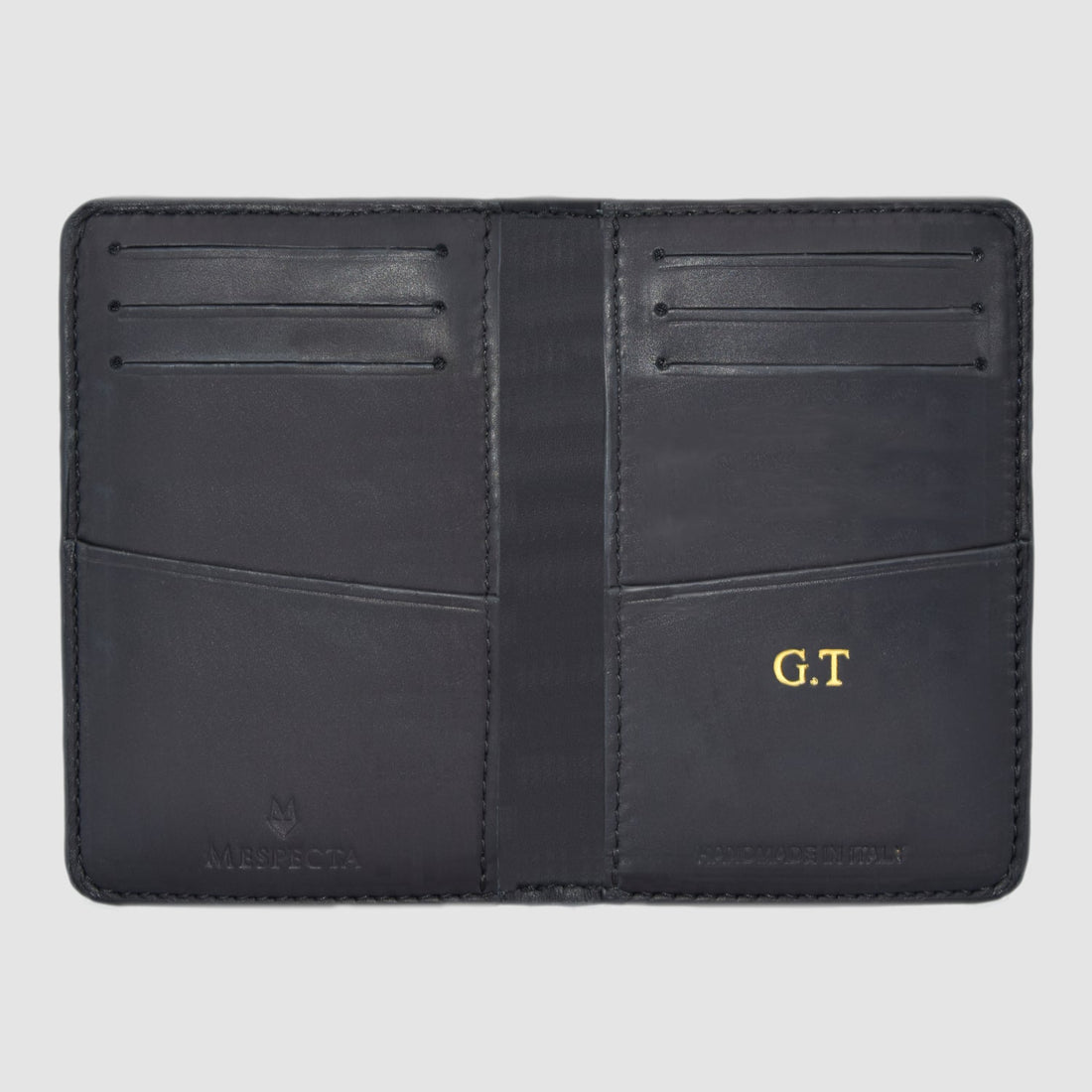 Porta carte Organizer tascabile mod "Podio" vero Pitone Personalizzabile -  Bianco Nero