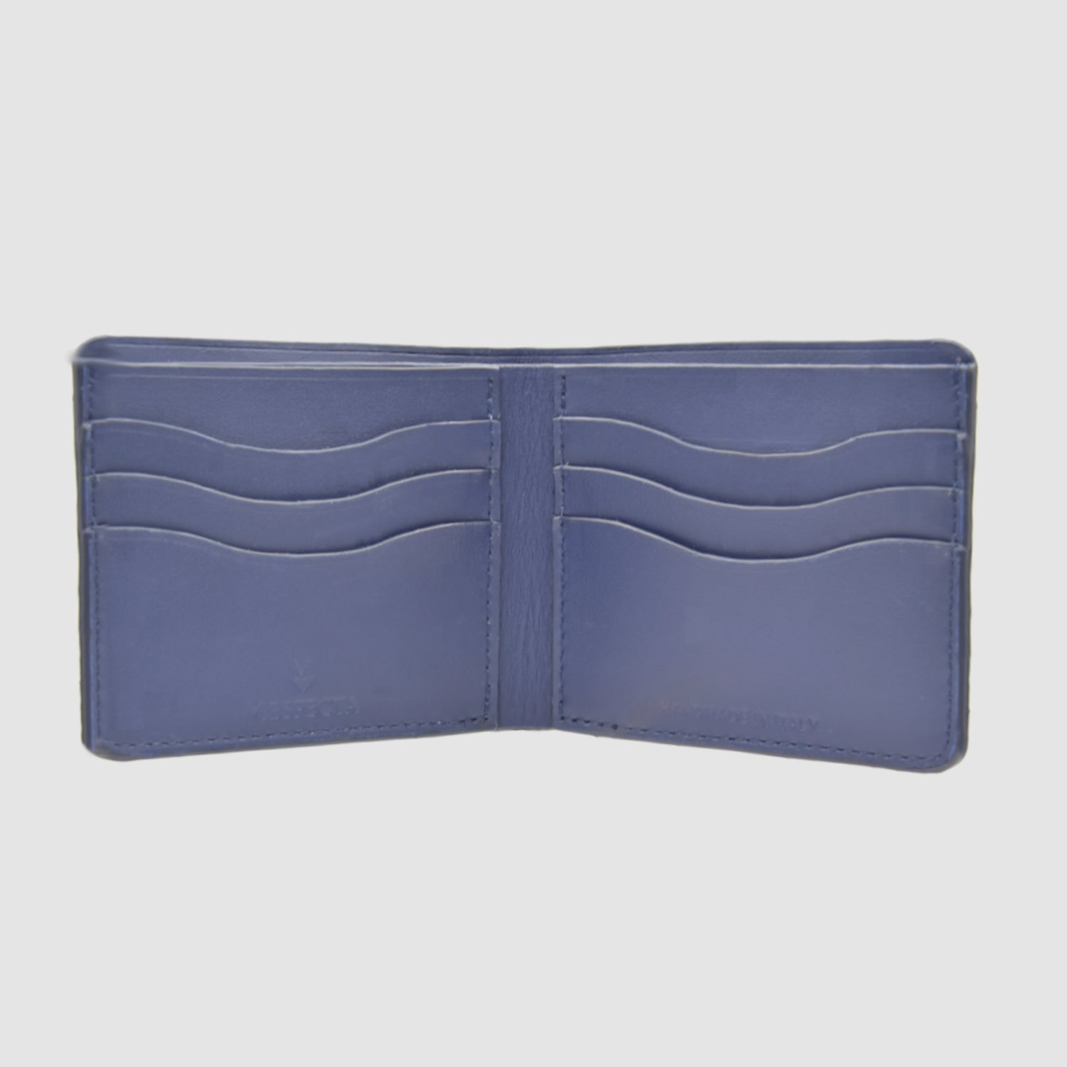 Portafoglio mod. "Esemplare" in vera pelle di Pitone Personalizzabile - Blu scuro