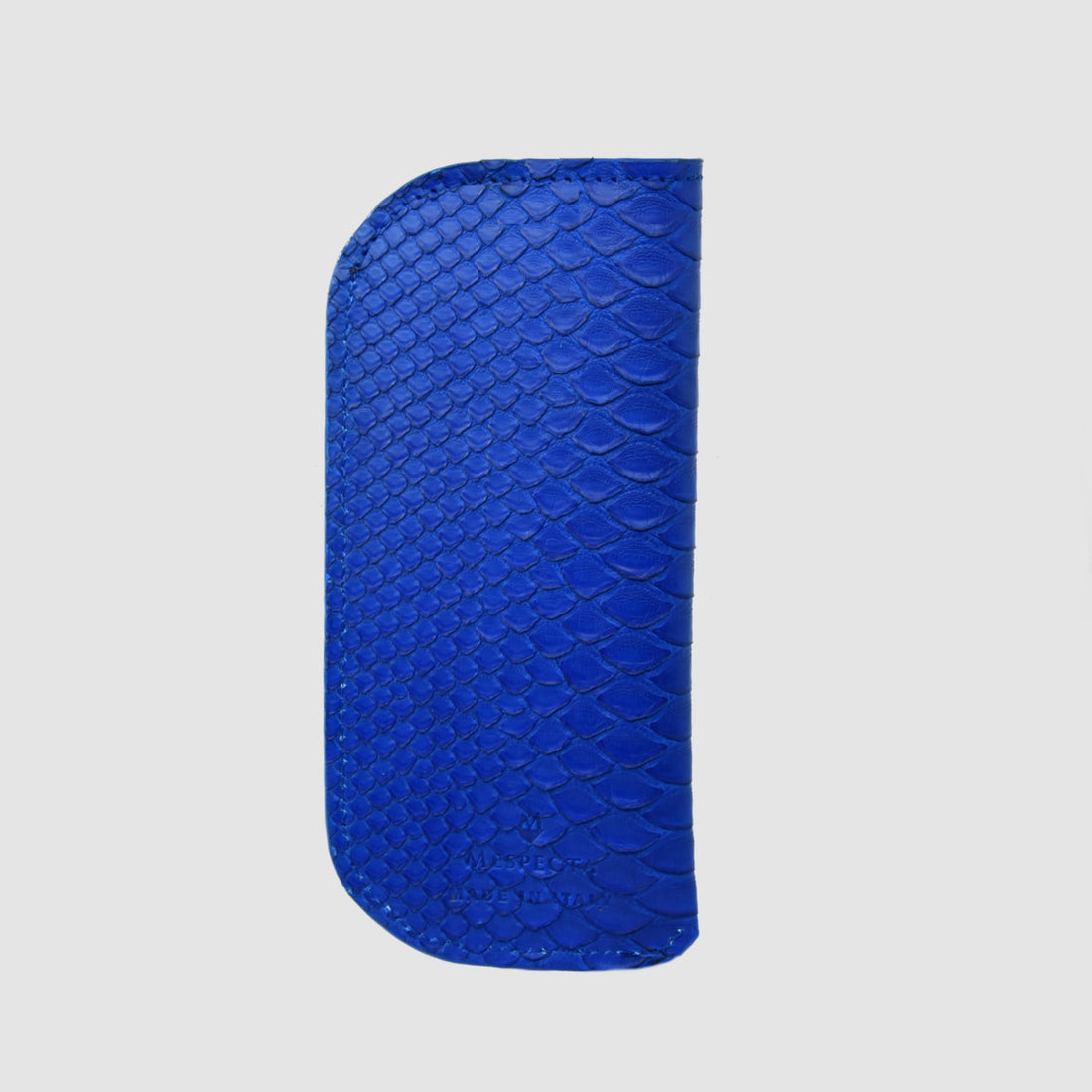 Astuccio porta occhiali in vera pelle di Pitone - Nero