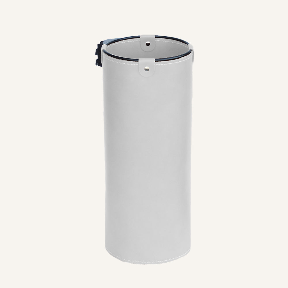 Portaombrelli di design in cuoio per appendiabiti ROCE - Bianco
