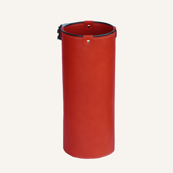 Portaombrelli di design in cuoio per appendiabiti ROCE - Rosso