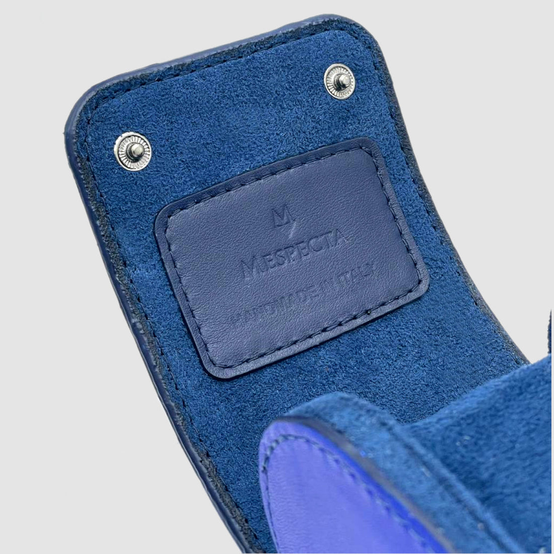 Portaorologio Watch Roll in Pelle di Pitone Blu Cobalto Personalizzato 1 slot