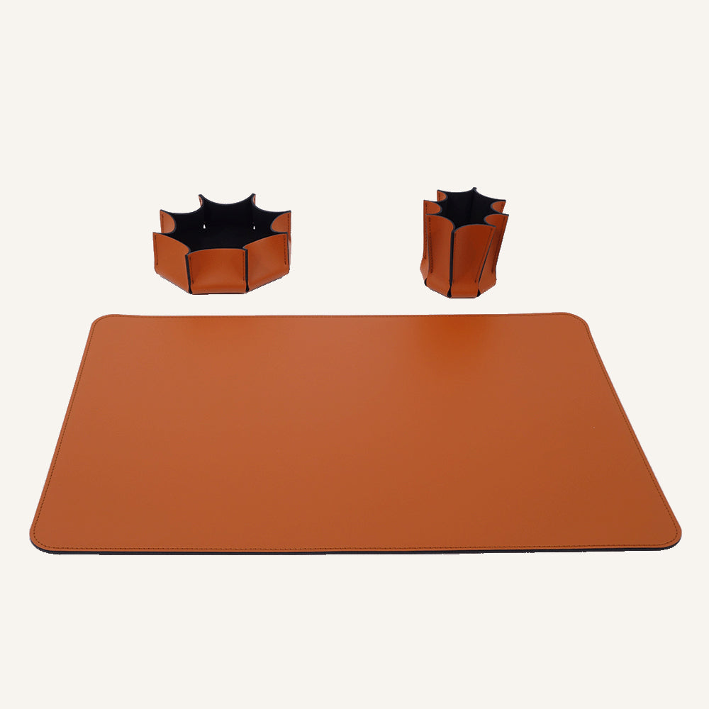 Set scrivania design moderno LEILUX - Arancio H.