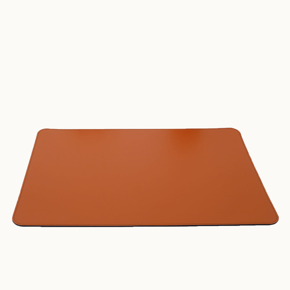 Sottomano da scrivania di design in pelle RITLEI - Arancio H.