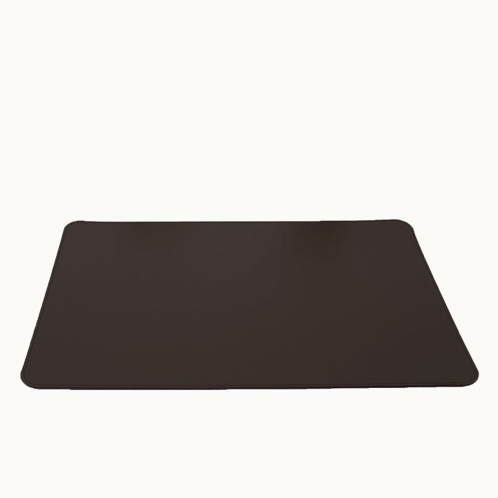 Sottomano da scrivania di design in pelle RITLEI - Marrone scuro