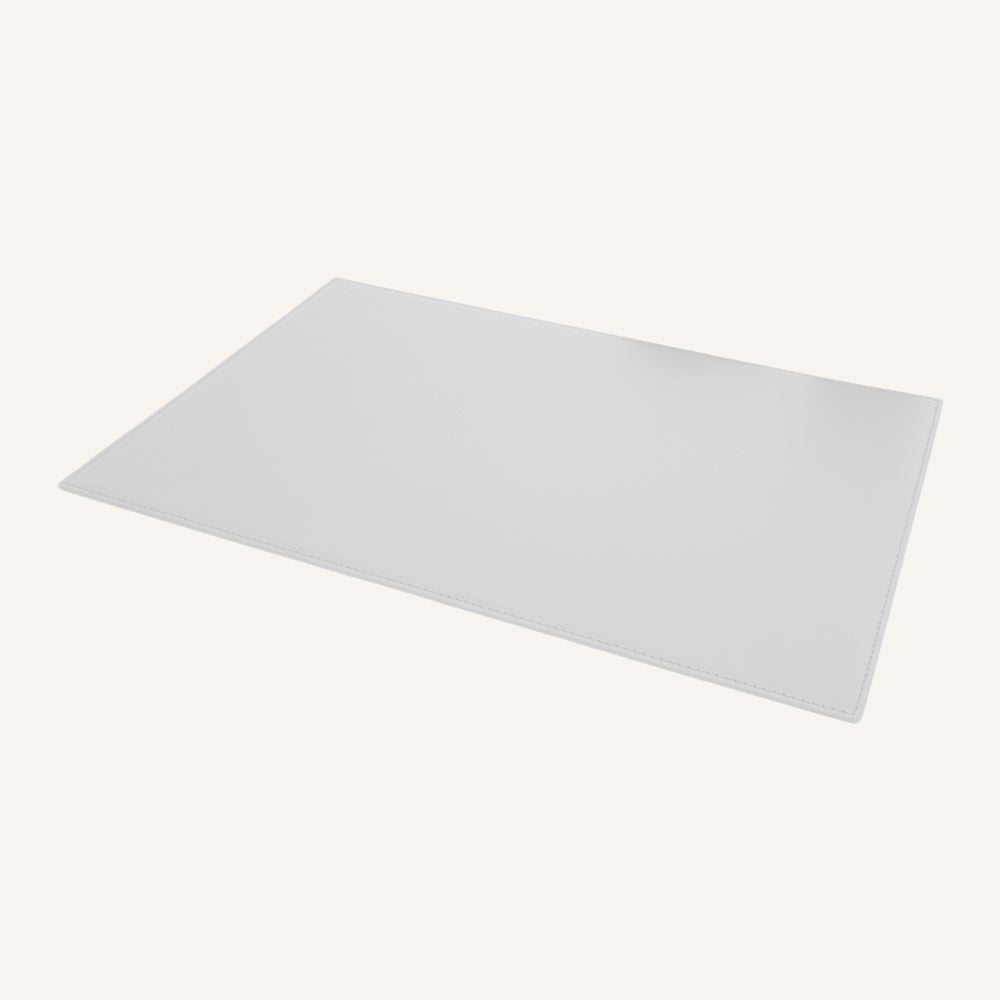 Sottomano da scrivania di design in pelle QULUX - Bianco