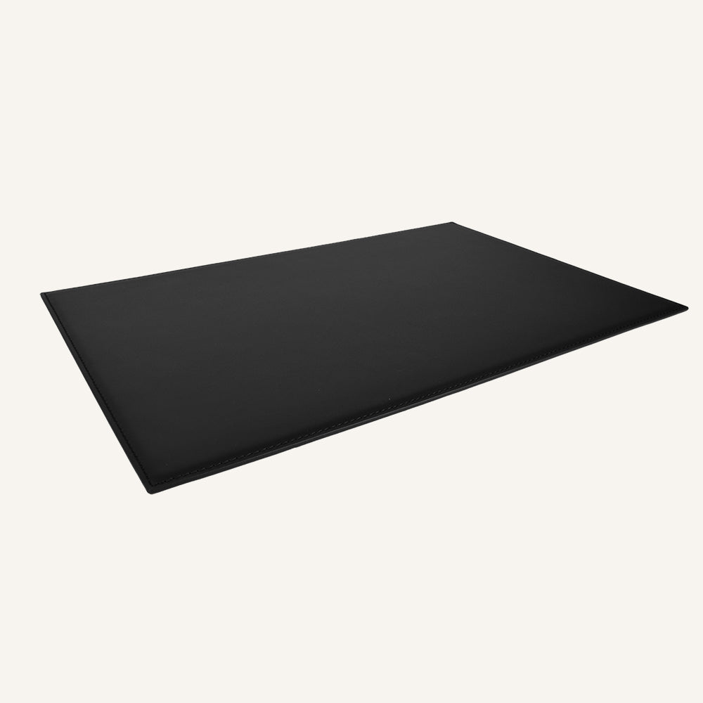 Sottomano da scrivania di design in pelle QULUX - Nero