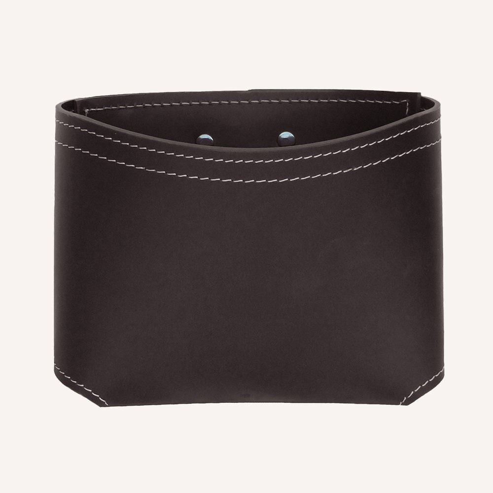 Svuota tasche di design in cuoio LORE - Marrone scuro