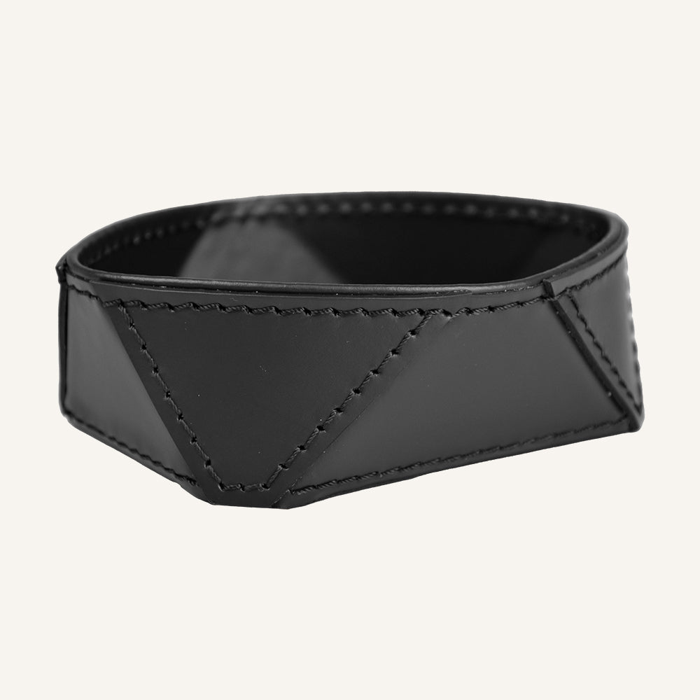 Svuotatasche da Scrivania di Design in Pelle QULUX - Nero