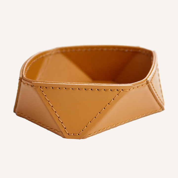 Svuotatasche da Scrivania di Design in Pelle QULUX - Siena Naturale