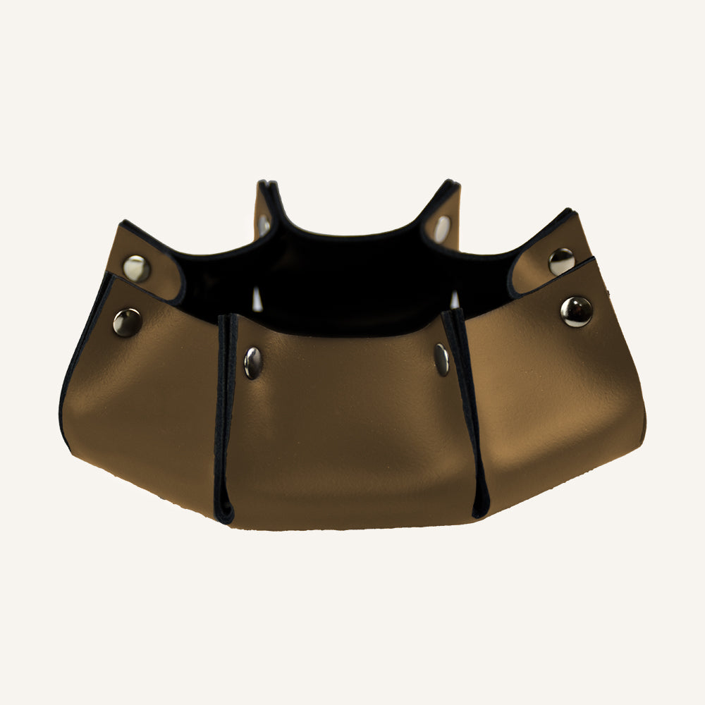 Svuotatasche in Vera Pelle Prestigiosa RITLUX - Marrone