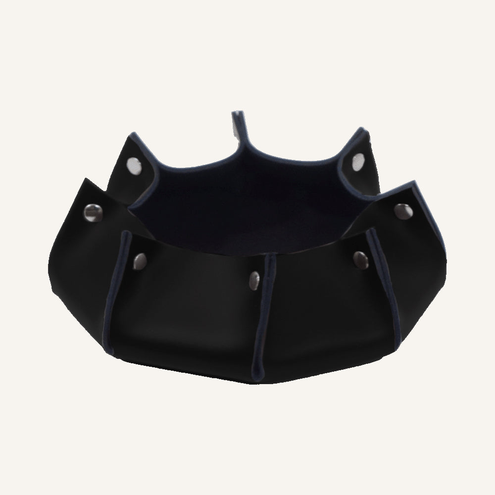 Svuotatasche in Vera Pelle Prestigiosa RITLUX - Nero