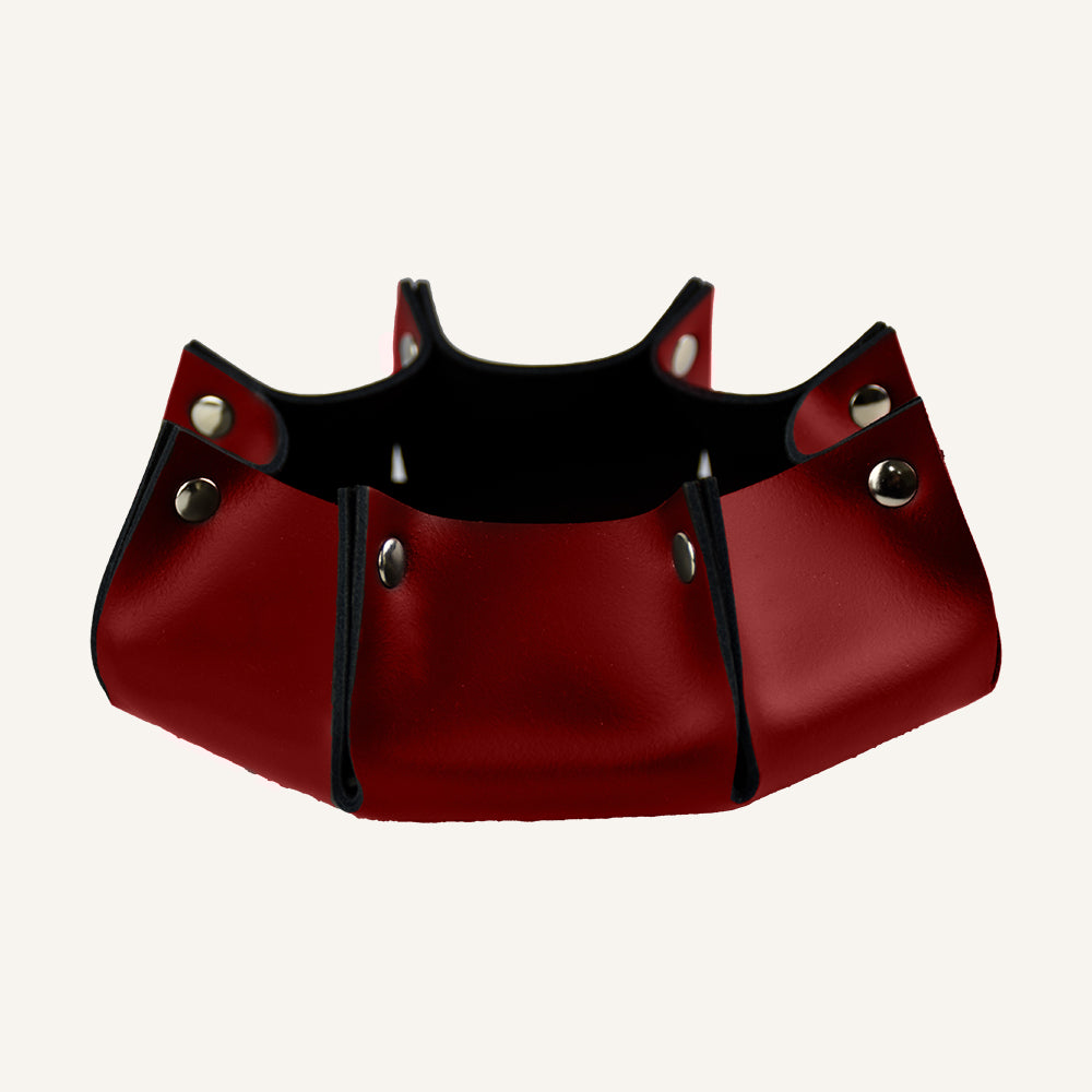 Svuotatasche in Vera Pelle Prestigiosa RITLUX - Rosso