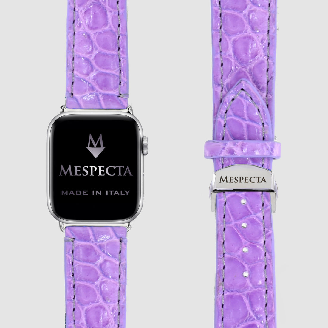 Cinturino Apple Watch in Pelle di Coccodrillo – Personalizzabile (Ultra, Serie 4–10, SE)