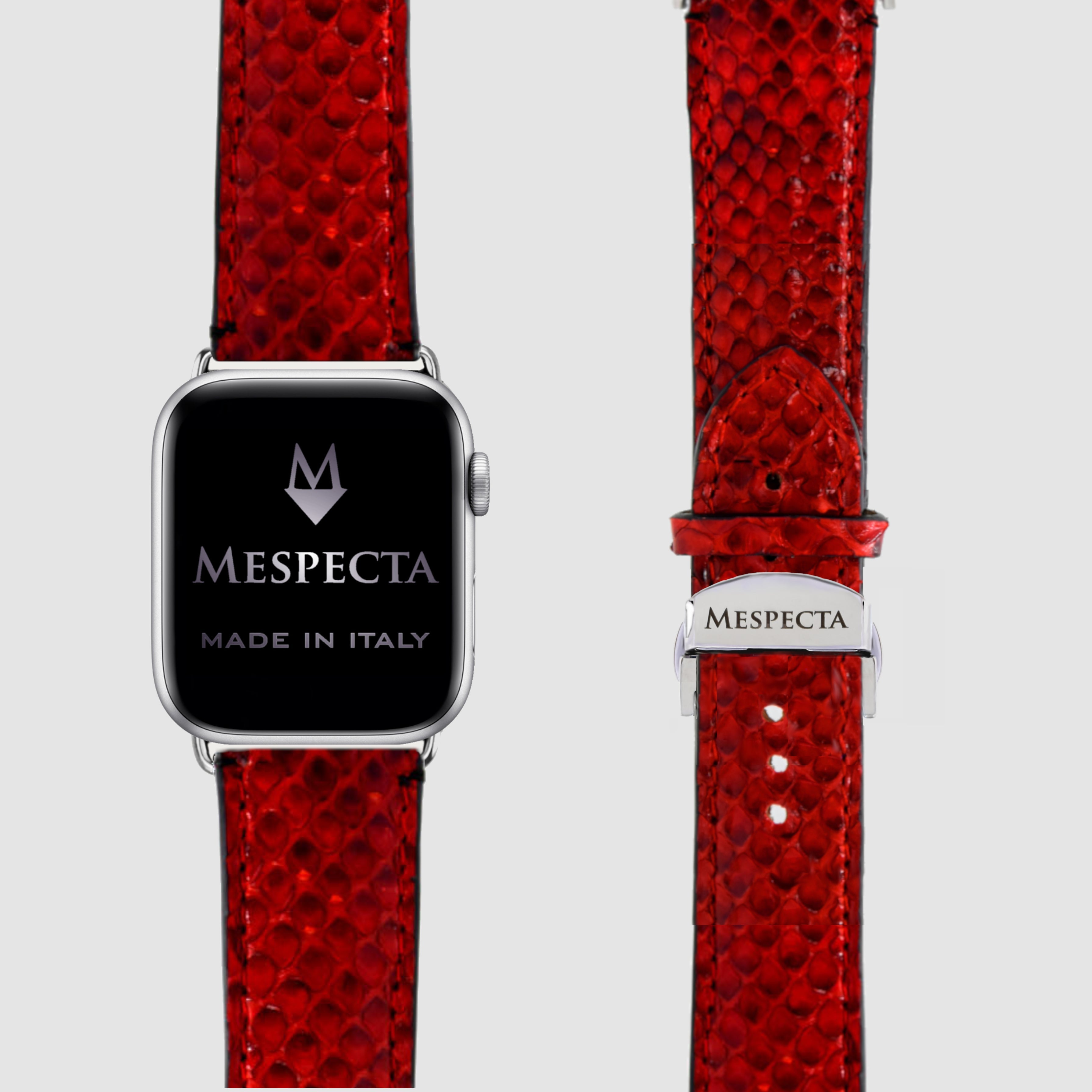 Cinturino Apple Watch in Pelle di Pitone Personalizzabile (Ultra, Serie 4–10, SE)