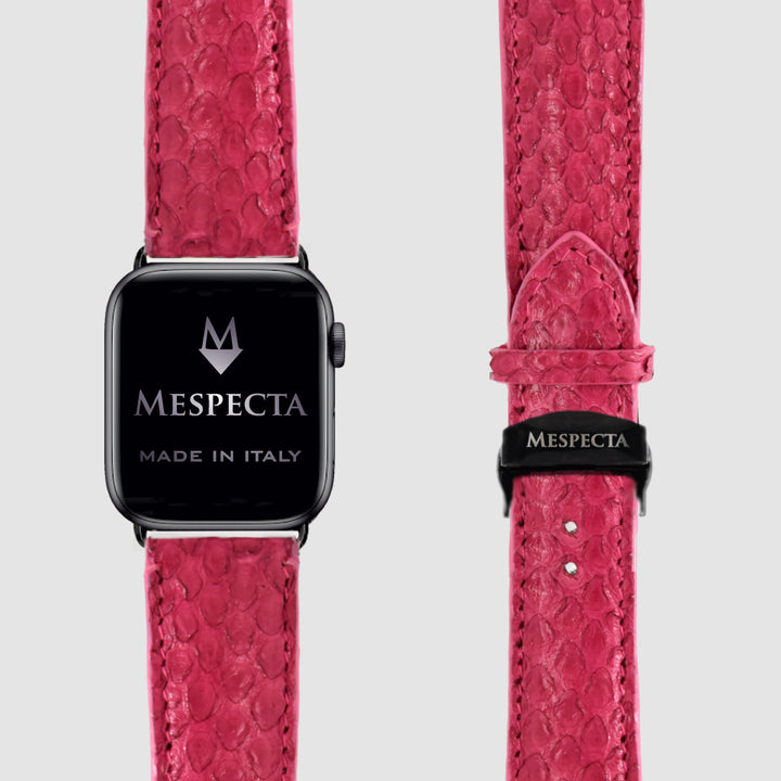 Cinturino Apple Watch in Pelle di Pitone Personalizzabile (Ultra, Serie 4–10, SE)