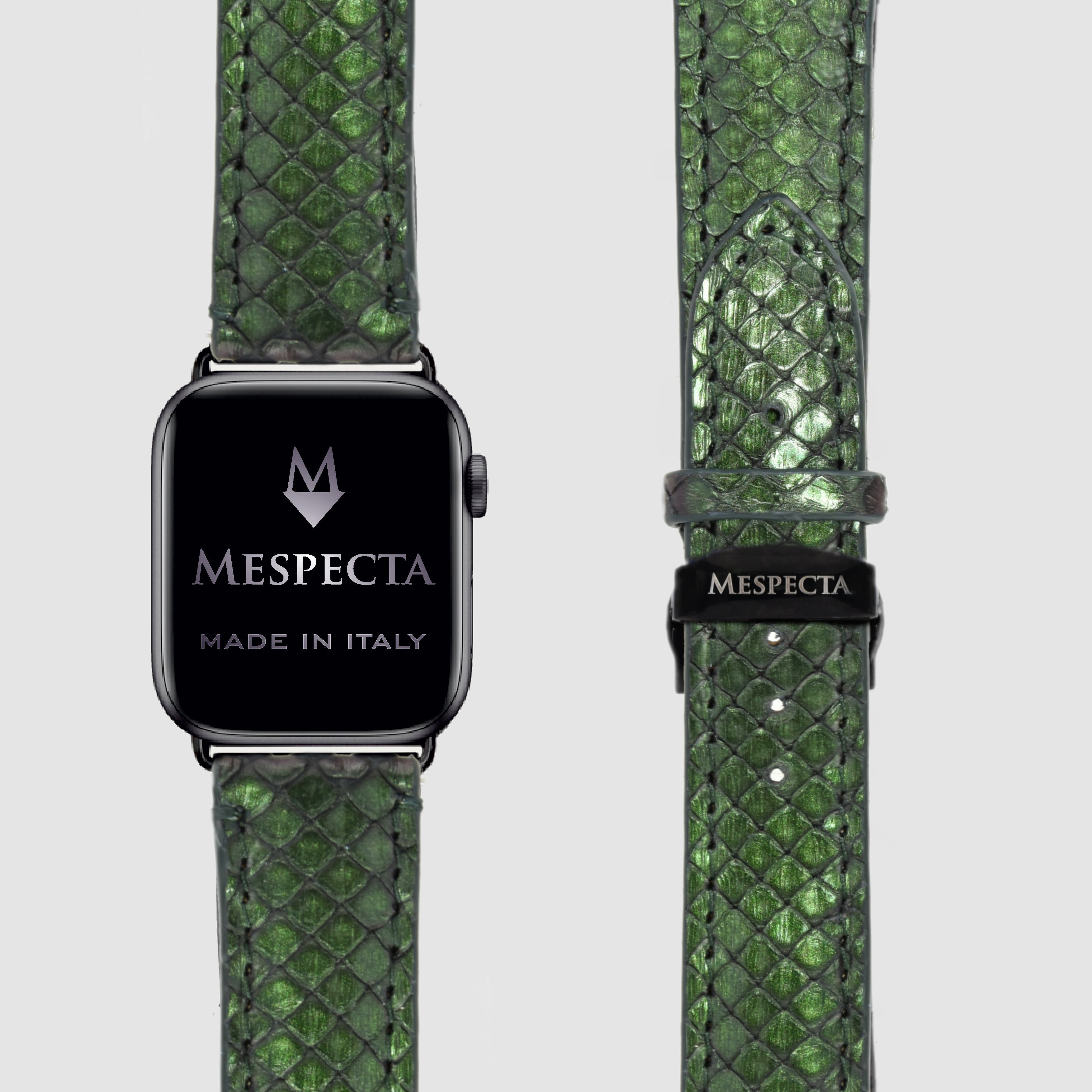 Cinturino Apple Watch in Pelle di Pitone Personalizzabile (Ultra, Serie 4–10, SE)