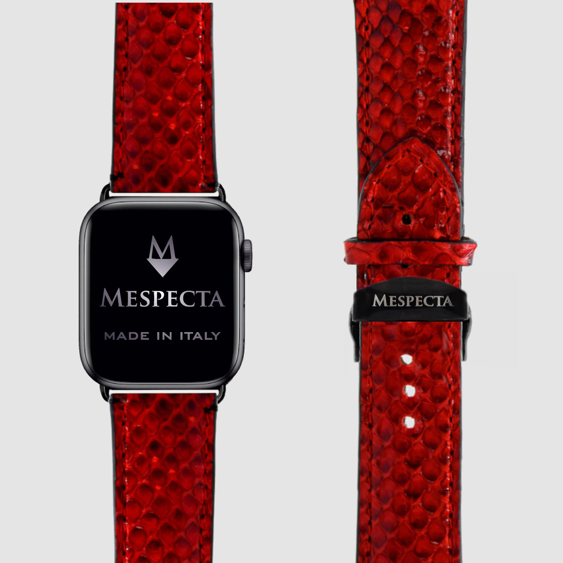 Cinturino Apple Watch in Pelle di Pitone Personalizzabile (Ultra, Serie 4–10, SE)