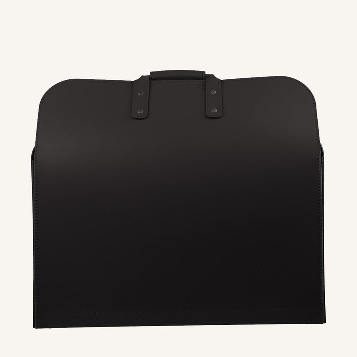 Cesto portaoggetti di design in pelle HABET HABITA - Marrone scuro