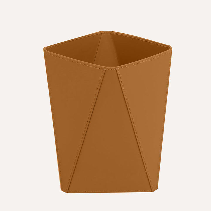 Cestino gettacarte in pelle TAUKA - Siena Naturale