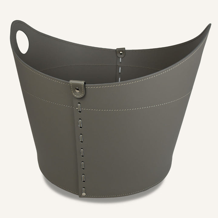 Contenitore design cuoio CADIN HABITA - Tortora