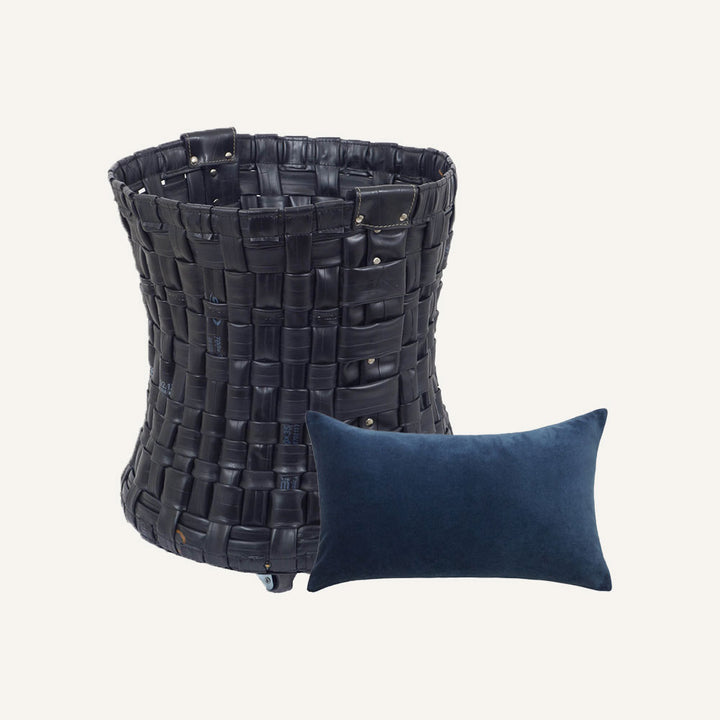 Contenitore gomma riciclata TANCREDI HABITA - Nero, Gomma riciclata