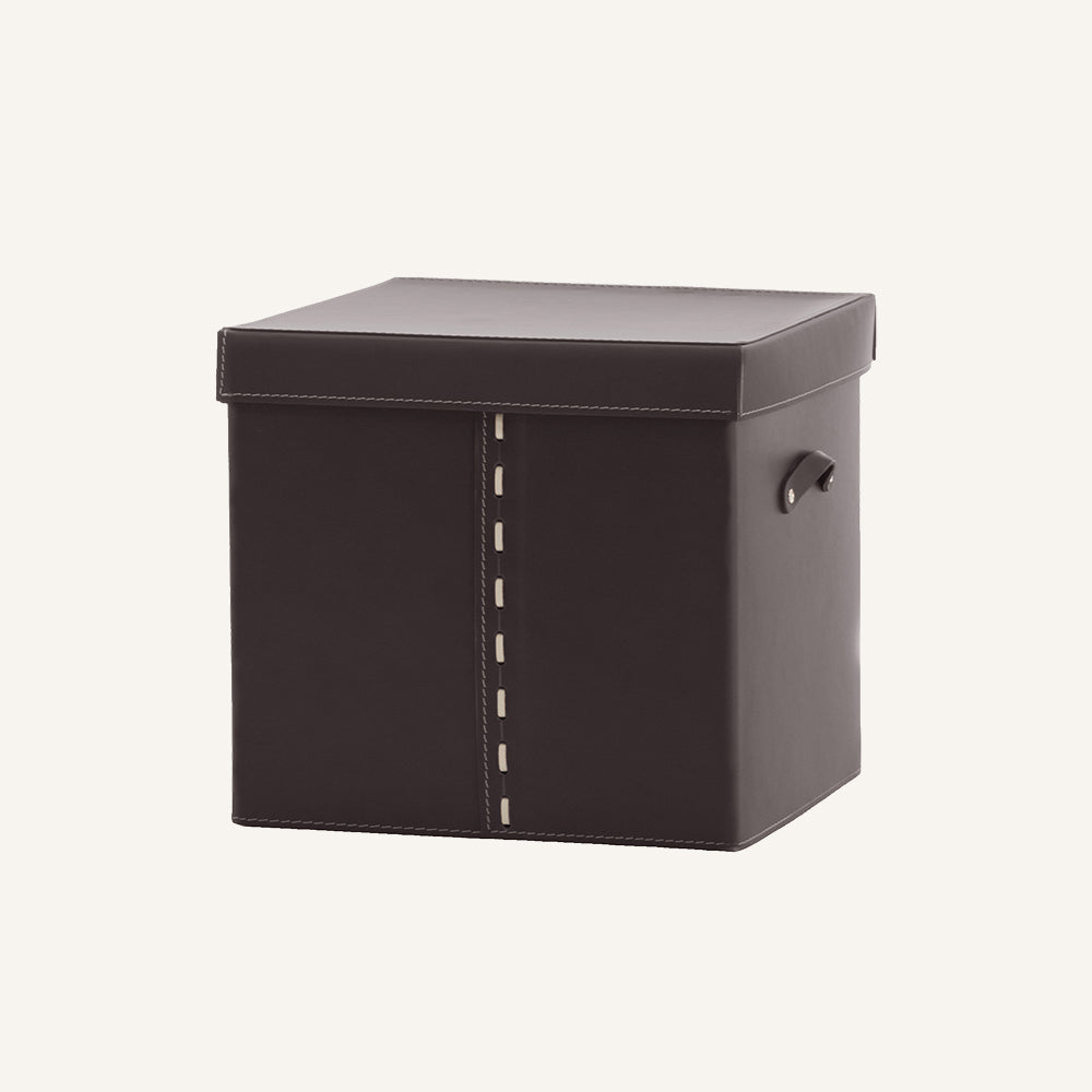 Contenitore per armadio GABRY - Marrone scuro, 37 x 40 x 25 cm