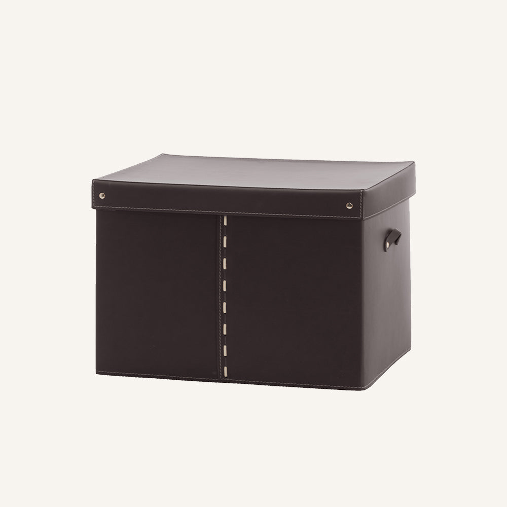 Contenitore per armadio GABRY - Marrone scuro, 37 x 55 x 35 cm