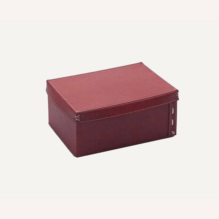 Contenitore design in cuoio OFELIA - Bordeaux