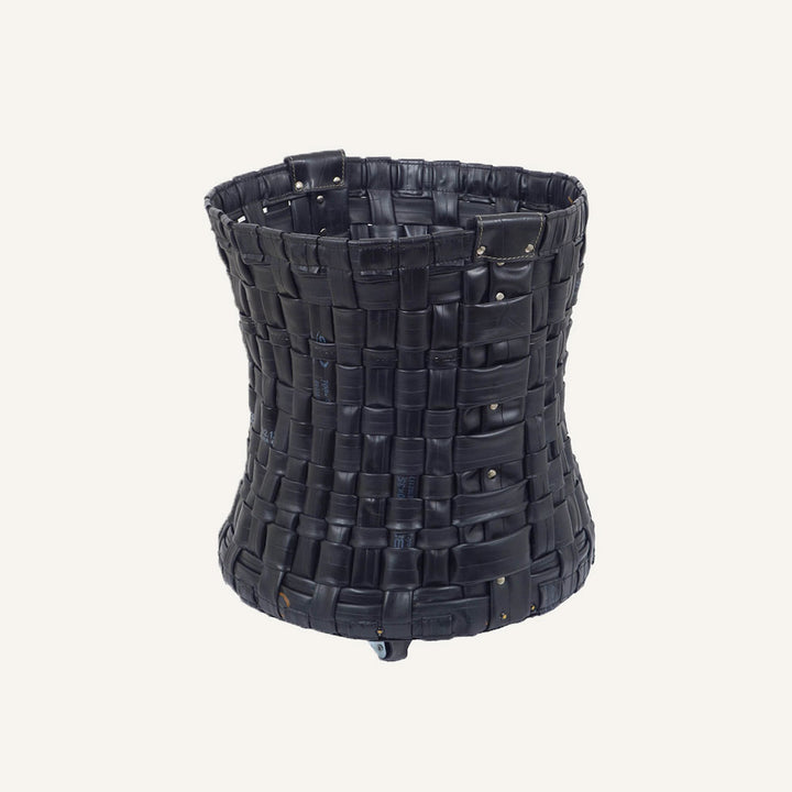 Portalegna in gomma riciclata TANCREDI - Nero