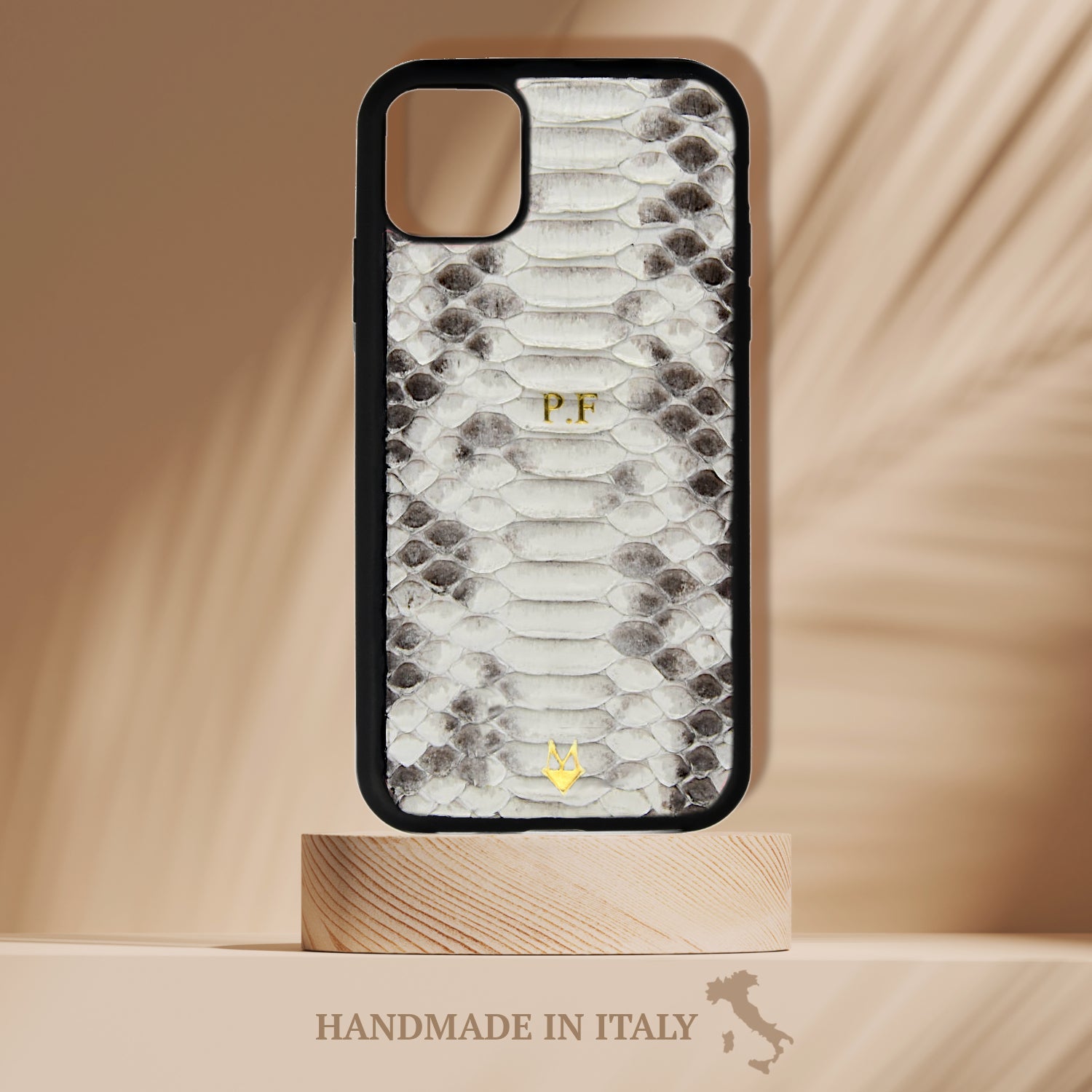 Cover in vera pelle di Pitone Personalizzabile iPhone MagSafe