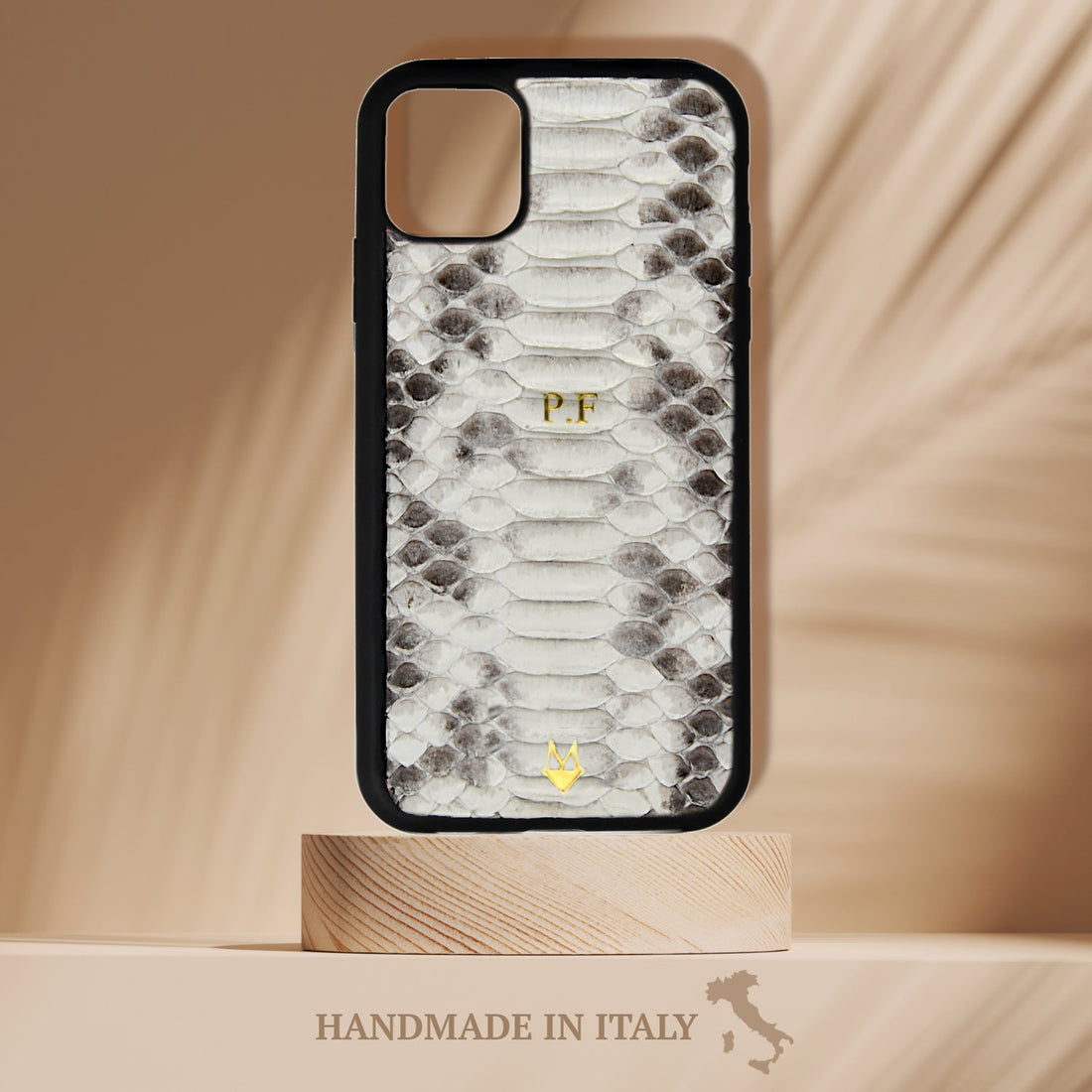 Cover in vera pelle di Pitone Personalizzabile iPhone MagSafe