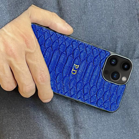 Cover in vera pelle di Pitone Personalizzabile iPhone 17/16/15/14/13/12