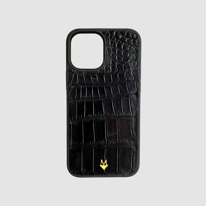 Cover in vera pelle di Coccodrillo iPhone MagSafe 17/16/15/14/13/12