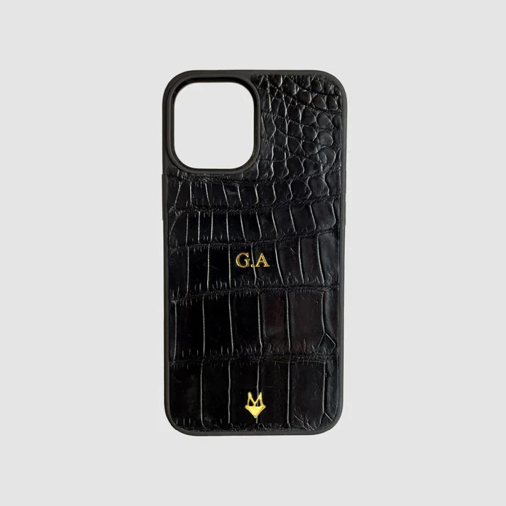 Cover in vera pelle di Coccodrillo iPhone MagSafe 17/16/15/14/13/12